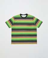 BAL GRADIENT STRIPE CREW NECK TEE GREEN