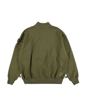 画像2: PHINGERIN DOUBLE HENLEY SWEATSHIRT OLIVE DRAB
