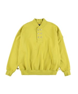 画像1: PHINGERIN DOUBLE HENLEY SWEATSHIRT LIME