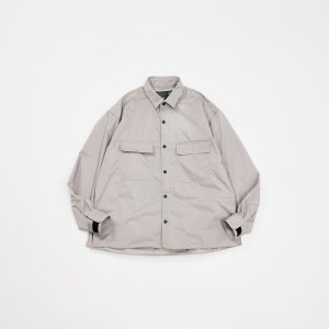 画像1: rajabrooke KERJA SHIRT 3 GRAY BEIGE