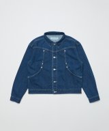 BAL CARB POCKET WASHED DENIM JACKET WASHED INDIGO 