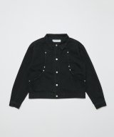 BAL CARB POCKET WASHED DENIM JACKET WASHED BLACK
