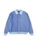 画像1: PHINGERIN MULTI KNIT SHIRT JACKET BLUE (1)
