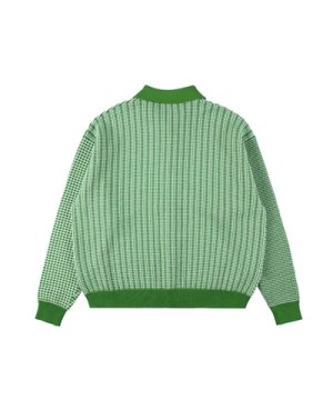 画像2: PHINGERIN MULTI KNIT SHIRT JACKET GREEN