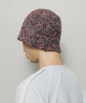 画像3: BAL MIXED HAND KNIT BUCKET HAT BURGUDY