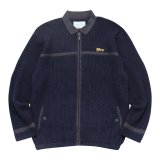 WHIMSY Low Gauge Knit Jacket Navy