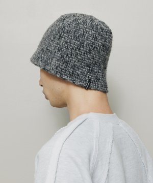 画像5: BAL MIXED HAND KNIT BUCKET HAT BLACK