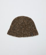 BAL MIXED HAND KNIT BUCKET HAT BROWN