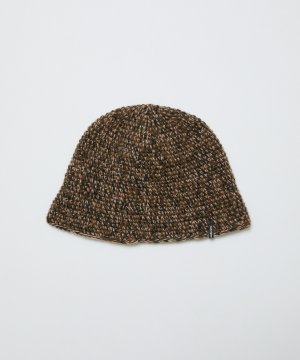 画像1: BAL MIXED HAND KNIT BUCKET HAT BROWN