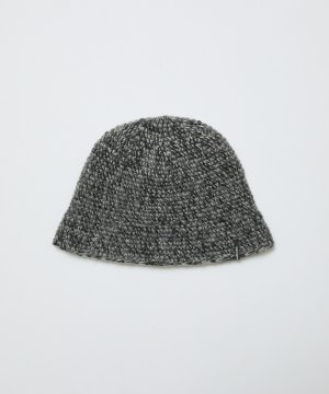 画像1: BAL MIXED HAND KNIT BUCKET HAT BLACK