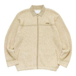 画像1: WHIMSY Low Gauge Knit Jacket Cream