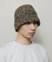 画像2: BAL MIXED HAND KNIT BUCKET HAT BROWN (2)