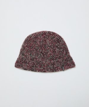 画像1: BAL MIXED HAND KNIT BUCKET HAT BURGUDY