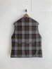 画像5: PWA WASHABLE REFINE-WOOL CHK RV VEST CHARCOAL