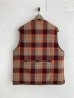 画像9: PWA WASHABLE REFINE-WOOL CHK RV VEST OLIVE