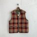 画像7: PWA WASHABLE REFINE-WOOL CHK RV VEST OLIVE