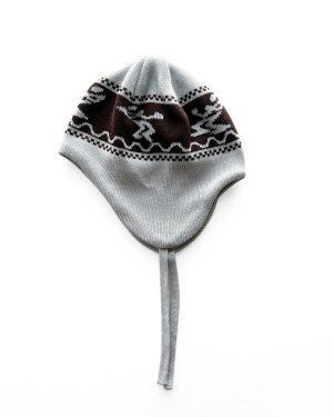 画像1: COMFORTABLE REASON Dub Effect Ear Flap SILVER WHITE