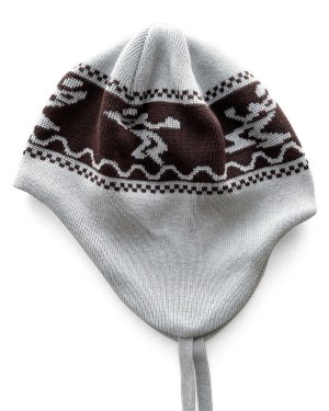 画像2: COMFORTABLE REASON Dub Effect Ear Flap SILVER WHITE