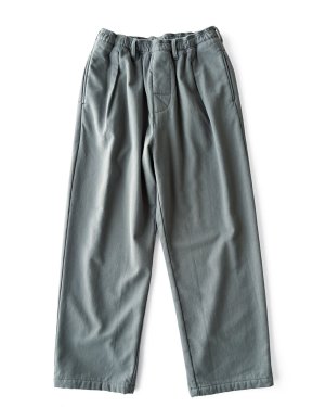 画像1: COMFORTABLE REASON Fleece Back Slacks SAGE GREEN