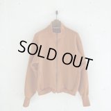 PWA CURLY SWEAT ZIP-UP TOPS ALMOND