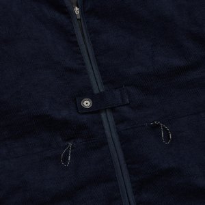 画像2: rajabrooke CORDUROY VEST NAVY