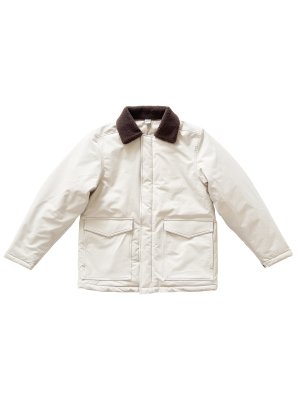 画像1: COMFORTABLE REASON Boa Puff Jacket IVORY