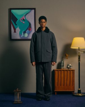 画像5: COMFORTABLE REASON Boa Puff Jacket CHARCOAL