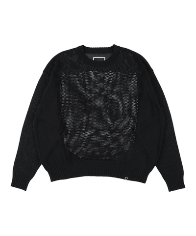 PHINGERIN WINDOW WEB SWEATER BLACK