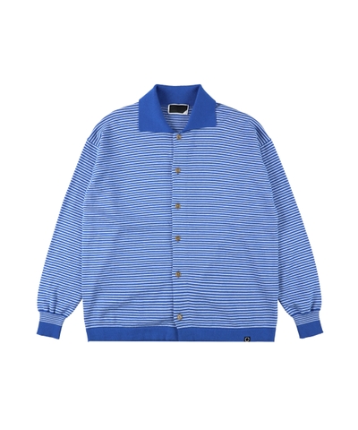 PHINGERIN STRIPE KNIT SHIRT BLUE
