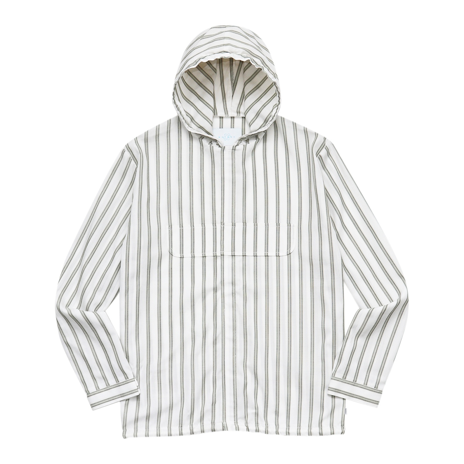 WHIMSY Hooded Apron Shirt White Stripe