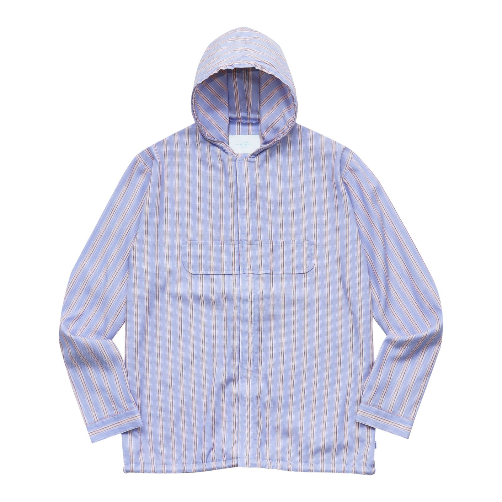 WHIMSY Hooded Apron Shirt Blue Stripe