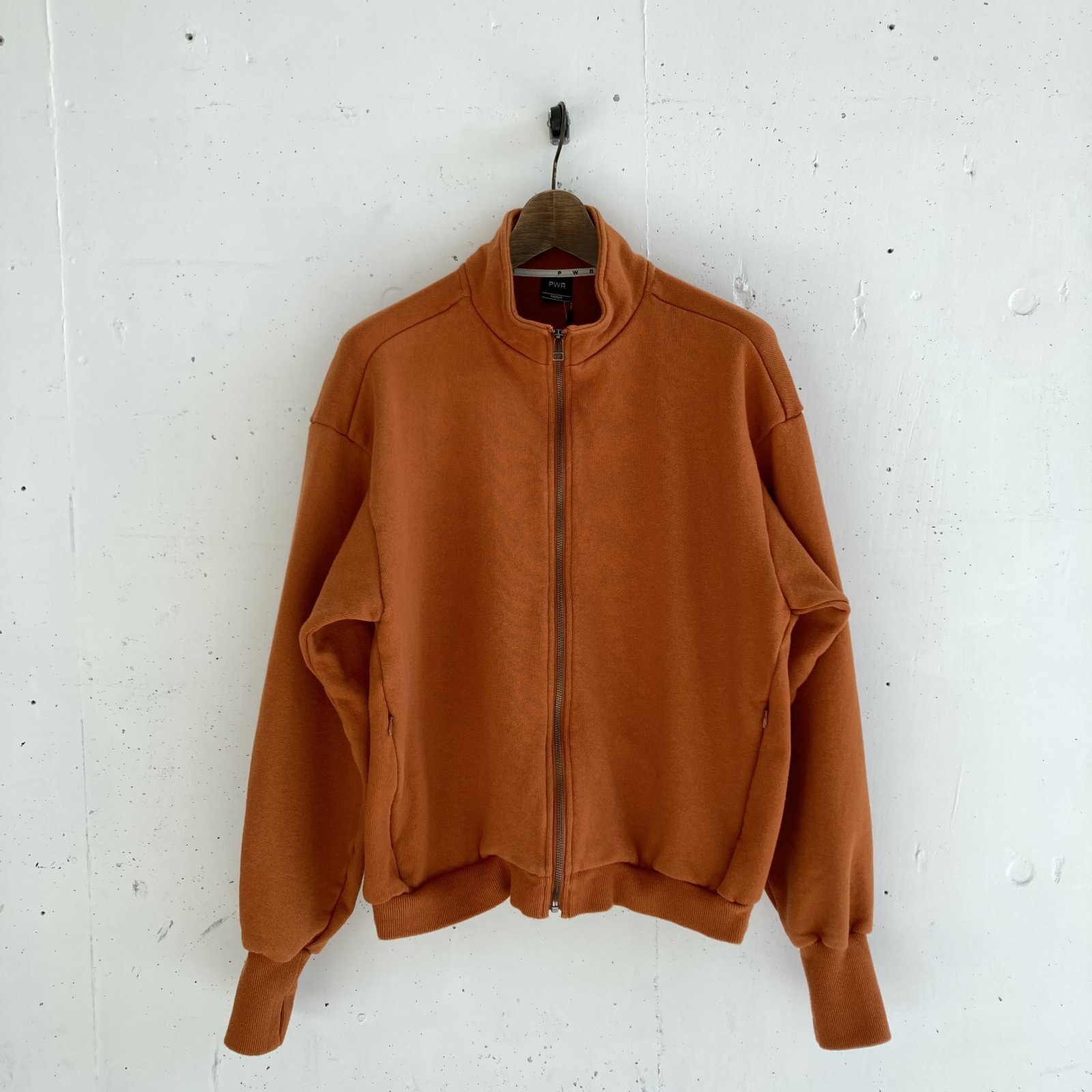 PWA CURLY SWEAT ZIP-UP TOPS ALMOND