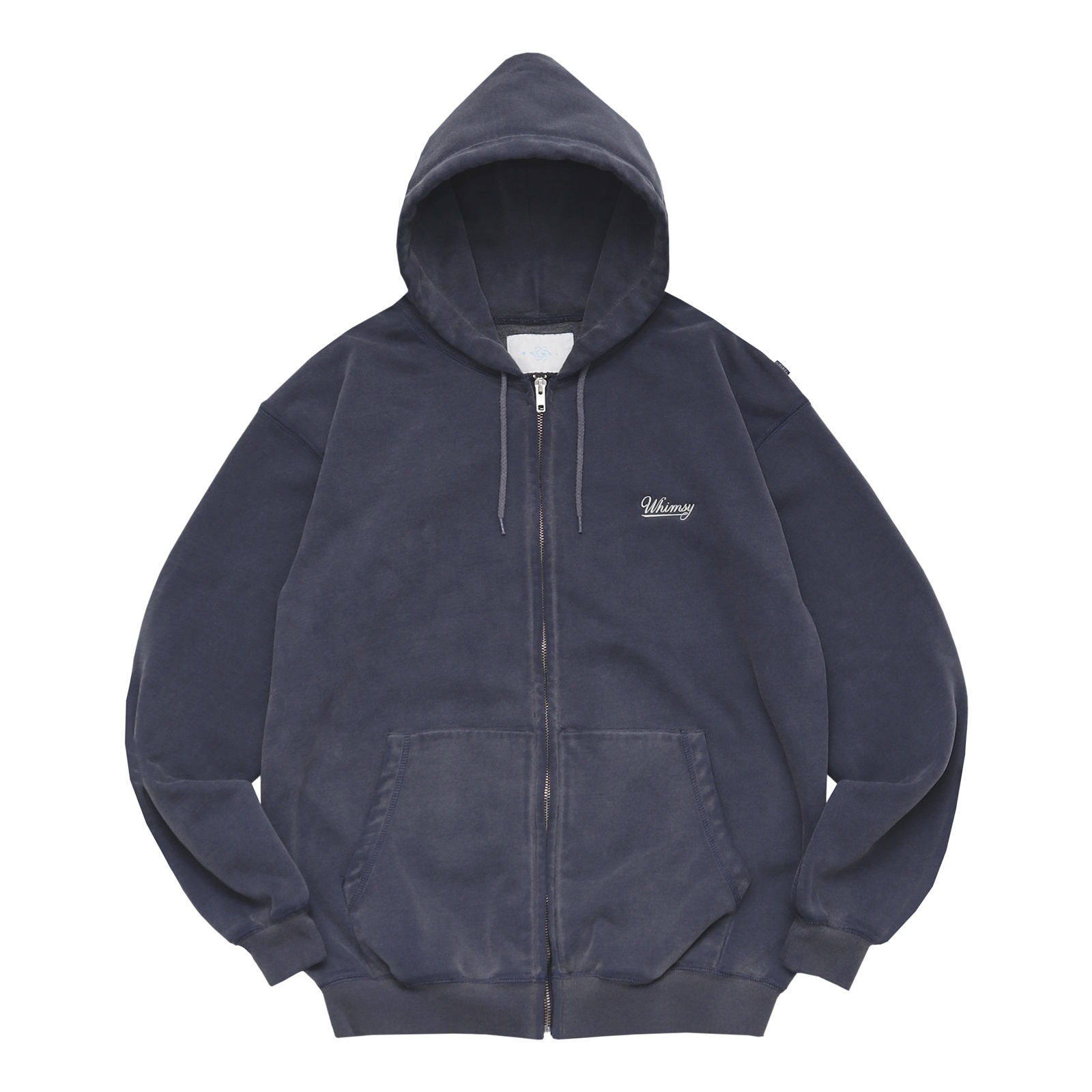 WHIMSY Faded Zip-up Hoodie Navy