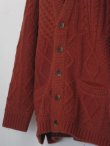 画像5: bukht   CRAZY FISHERMAN'S CARDIGAN   REDDISH BRW (5)