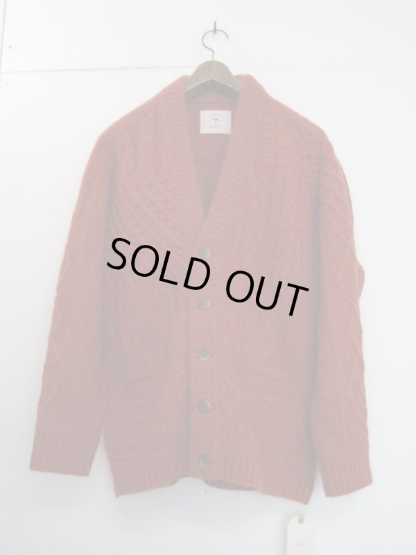 画像2: bukht   CRAZY FISHERMAN'S CARDIGAN   REDDISH BRW (2)