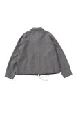 画像6: bukht COTTON WOOL TWEED DROP COLLAR BLOUSON LT.GRAY (6)