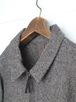 画像2: bukht COTTON WOOL TWEED DROP COLLAR BLOUSON LT.GRAY (2)