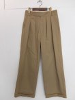 画像2: bukht LONG TAB 2TUCK WIDE PANTS BEIGE (2)