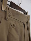 画像3: bukht LONG TAB 2TUCK WIDE PANTS BEIGE (3)