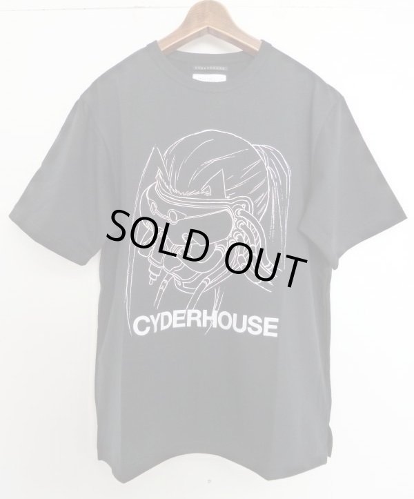 画像1: CYDERHOUSE 原画モトコMASK Tシャツ BLACK (1)