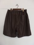 画像6: bukht LEATHER SHORTS BROWN (6)