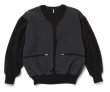 画像1: ETHOS Vest on the Fleece Sweat BLACK (1)