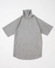 画像1: THE NERDYS TURTLE neck tencel T-shirt H.Gray (1)