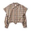 画像1: EFILEVOL Check Layered Shirt Camel Check (1)