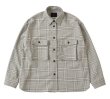 画像1: bukht CPO SHIRTS L.BEIGE CHECK (1)