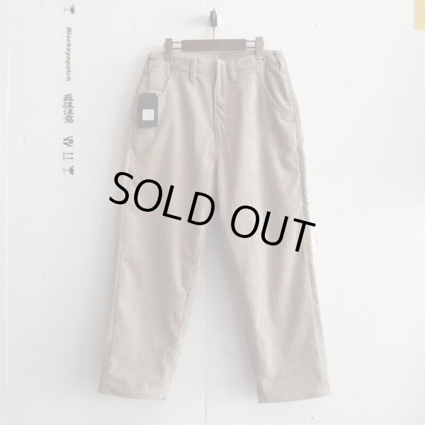 画像1: bukht BIG CORD PANTS L.GRAY (1)