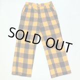 画像: EFILEVOL Check Wide Slacks Yellow Check