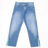 画像: THE NERDYS SLIT fringe denim pants