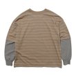 画像3: TONE LAYARD T SHIRT BEIGE STRIPE (3)