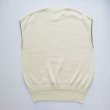 画像2: THE NERDYS Cotton knit no sleeve O.White (2)
